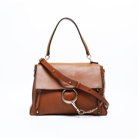 Chloe Fay Day Leather 2way Handbag Brown WS23162