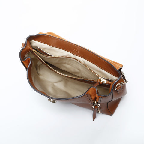 Chloe Fay Day Leather 2way Handbag Brown WS23162