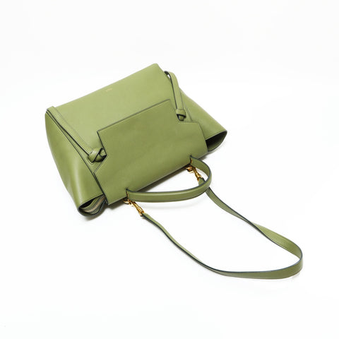 CELINE 2-way leather belt Handbag green WS23163