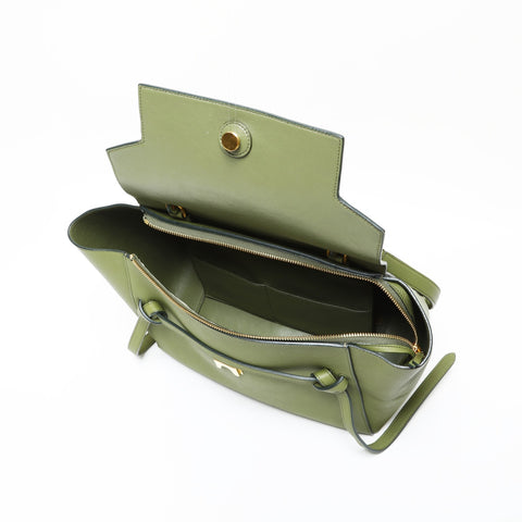 CELINE 2-way leather belt Handbag green WS23163