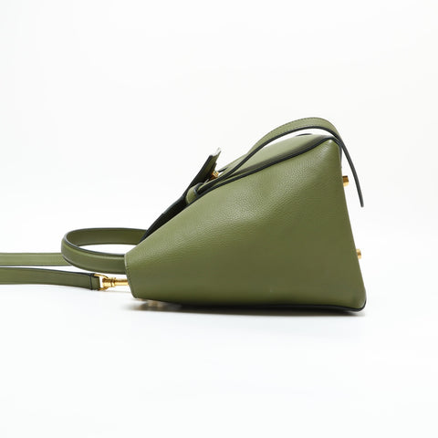 CELINE 2-way leather belt Handbag green WS23163