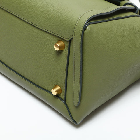 CELINE 2-way leather belt Handbag green WS23163