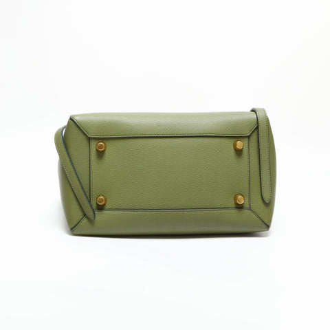 CELINE 2-way leather belt Handbag green WS23163