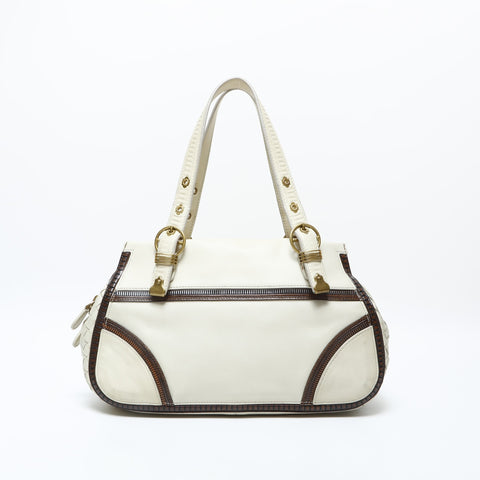 BOTTEGAVENETA INTRECCIATO Handbag Ivory WS23164