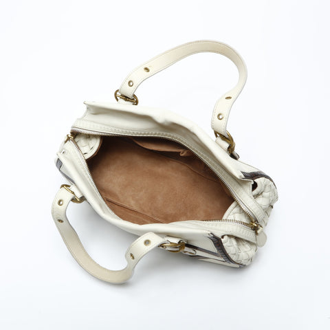 BOTTEGAVENETA INTRECCIATO Handbag Ivory WS23164