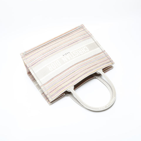 Christian Dior Book Tote Canvas-Einkaufstasche beige WS23165