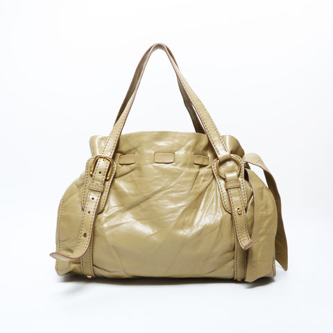 Miu Miu leather Shoulder Bag beige WS23166