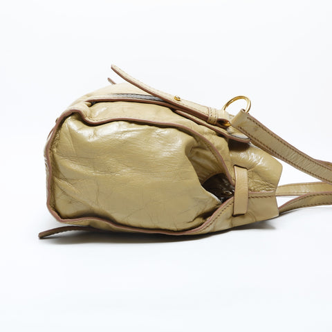 Miu Miu leather Shoulder Bag beige WS23166