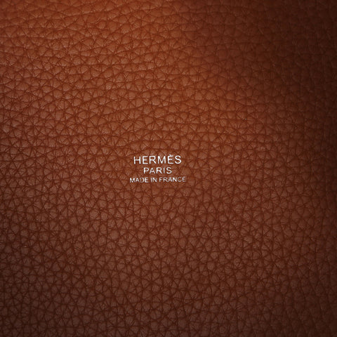 HERMES X Stamp 2016 Picotin PM Handbag Brown WS23167