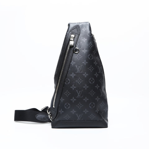 LOUIS VUITTON 2021-2025 Monogram Duo Sling Bag Waist bag black WS23169