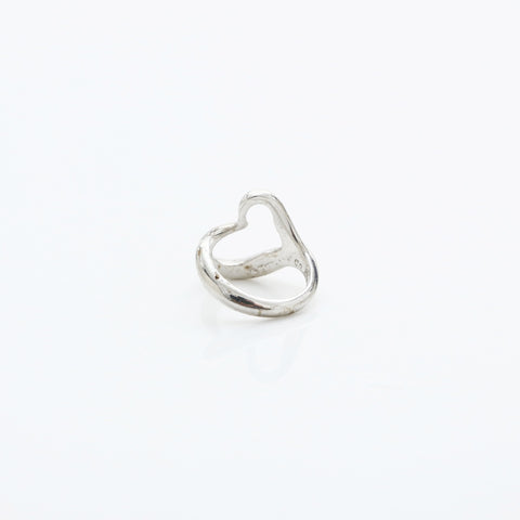 TIFFANY&Co. No. 6 Open Heart 925 Ring Silver WS23171