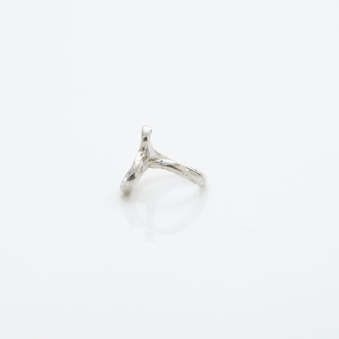 TIFFANY&Co. No. 6 Open Heart 925 Ring Silver WS23171