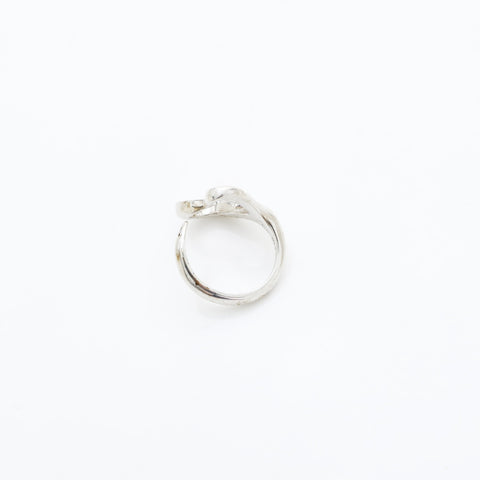 TIFFANY&Co. No. 6 Open Heart 925 Ring Silver WS23171