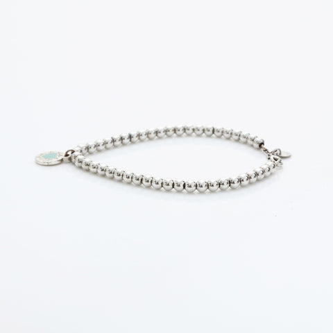 TIFFANY&Co. Return to Ball Chain Heart 925 bracelet Silver WS23173