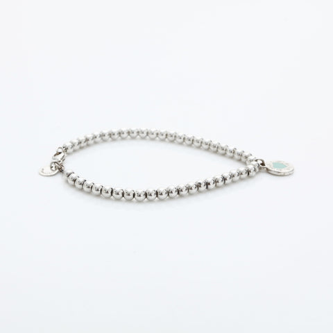 TIFFANY&Co. Return to Ball Chain Heart 925 bracelet Silver WS23173