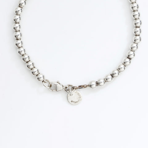TIFFANY&Co. Return to Ball Chain Heart 925 bracelet Silver WS23173