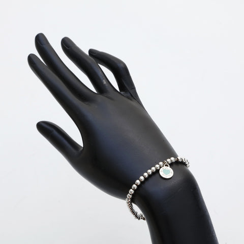 TIFFANY&Co. Return to Ball Chain Heart 925 bracelet Silver WS23173