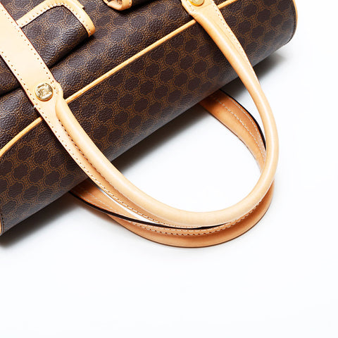 CELINE PVC Macadam Handbag Brown WS23175