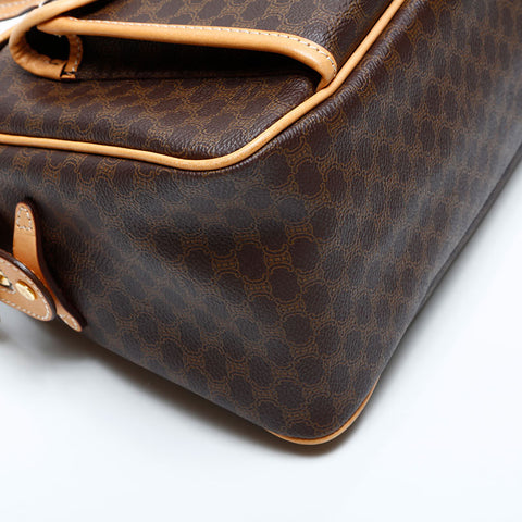 CELINE PVC Macadam Handbag Brown WS23175