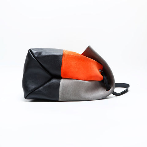 CELINE Suede flap Shoulder Bag multicolor WS23177