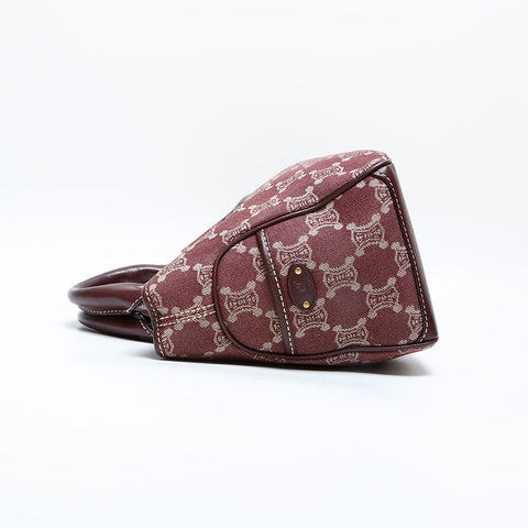 CELINE Macadam Canvas Boogie Handbag Red WS23180