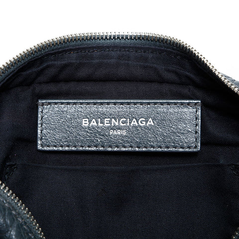 BALENCIAGA Classic Neo Lift Leather Waist bag gray WS23181