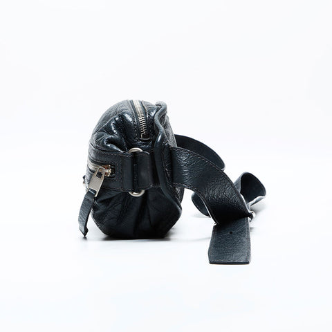BALENCIAGA Classic Neo Lift Leather Waist bag gray WS23181