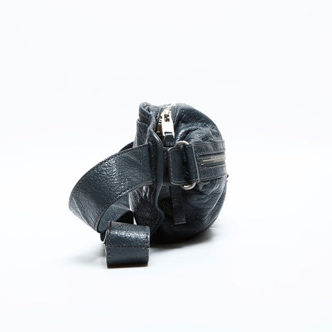 BALENCIAGA Classic Neo Lift Leder Gürteltasche grau WS23181