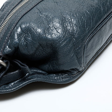 BALENCIAGA Classic Neo Lift Leather Waist bag gray WS23181