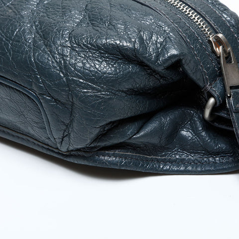 BALENCIAGA Classic Neo Lift Leather Waist bag gray WS23181