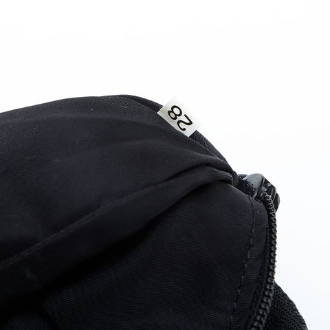 PRADA Nylon Triangle Logo Hobo Handbag black WS23182