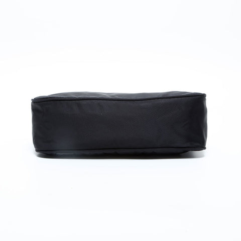 PRADA Nylon Triangle Logo Hobo Handbag black WS23182