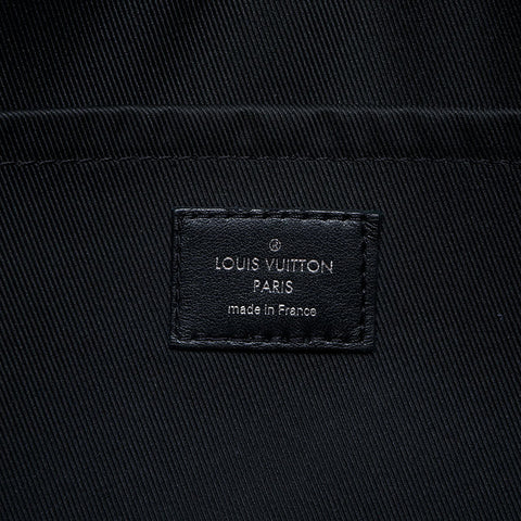 LOUIS VUITTON 2021-2025 Monogram Eclipse Reverse City Keepall Shoulder Bag black WS23184