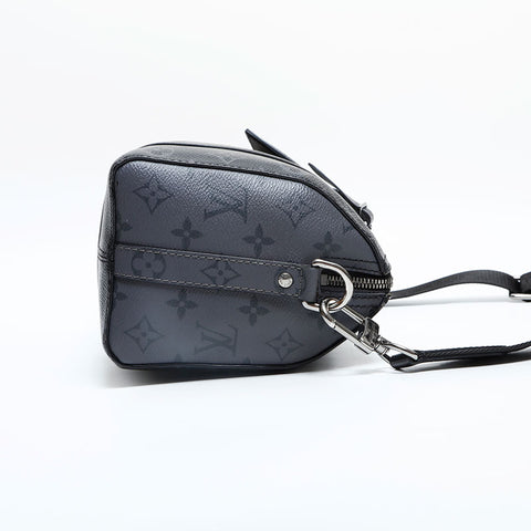 LOUIS VUITTON 2021-2025 Monogram Eclipse Reverse City Keepall Shoulder Bag black WS23184