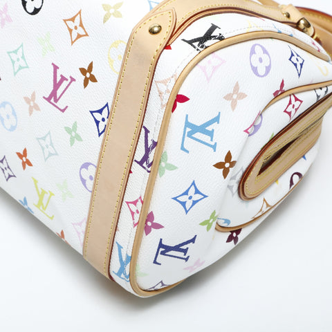 LOUIS VUITTON 2007 Monogram Multicolore Priscilla Handbag white WS23185
