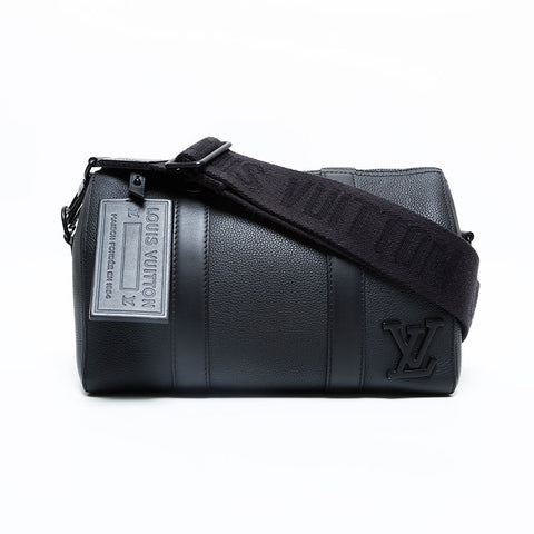 LOUIS VUITTON 2021-2025 City Keepall Shoulder Bag black WS23186