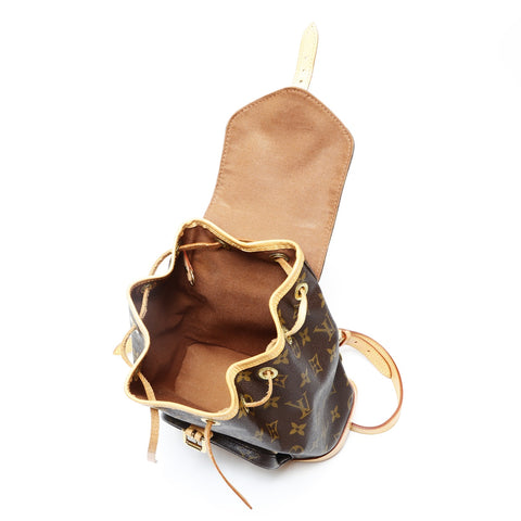 LOUIS VUITTON 1996 Monogram Mini Montsouris Backpack  Daypack Brown WS23187