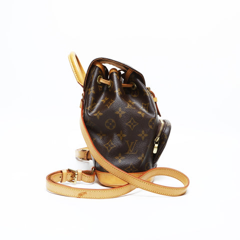 LOUIS VUITTON 1996 Monogram Mini Montsouris Backpack Daypack Brown WS2 – NUIR VINTAGE