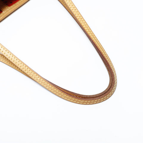 LOUIS VUITTON 2012 Monogram Wave Neverfull MM Yayoi Kusama Tote Bag Red WS23188