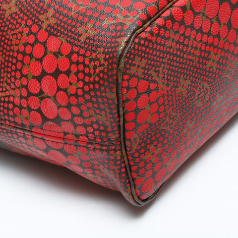 LOUIS VUITTON 2012 Monogram Wave Neverfull MM Yayoi Kusama Tote Bag Red WS23188