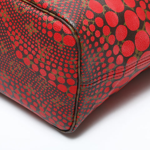 LOUIS VUITTON 2012 Monogram Wave Neverfull MM Yayoi Kusama Tote Bag Red WS23188