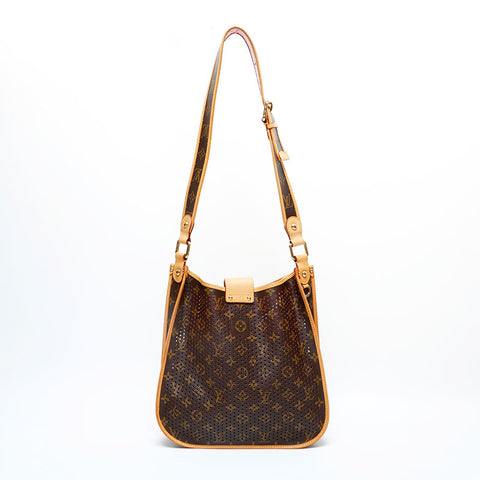 LOUIS VUITTON 2006 Monogram Perfo Musette Shoulder Bag Brown WS23190