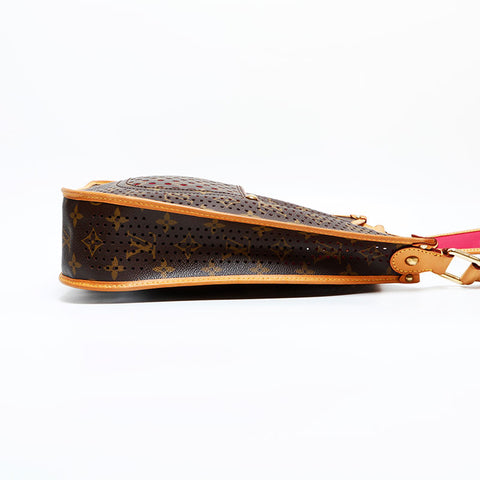 LOUIS VUITTON 2006 Monogram Perfo Musette Shoulder Bag Brown WS23190