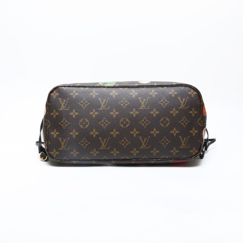 LOUIS VUITTON 2021-2025 Fornasetti Collaboration Tote Bag Neverfull MM M45923 Monogram Cameo Tote Bag Brown WS23191