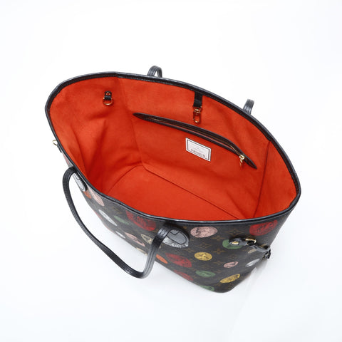 LOUIS VUITTON 2021-2025 Fornasetti Collaboration Tote Bag Neverfull MM M45923 Monogram Cameo Tote Bag Brown WS23191