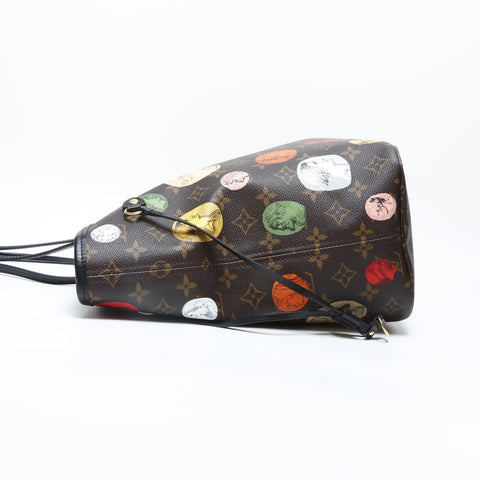 LOUIS VUITTON 2021-2025 Fornasetti Collaboration Tote Bag Neverfull MM M45923 Monogram Cameo Tote Bag Brown WS23191