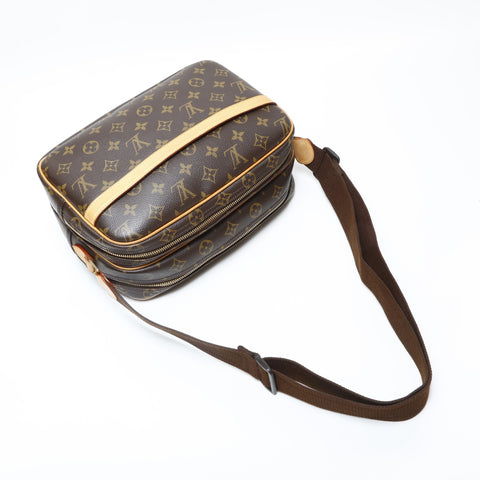 LOUIS VUITTON 2007 Monogram Reporter PM Shoulder Bag Brown WS23192