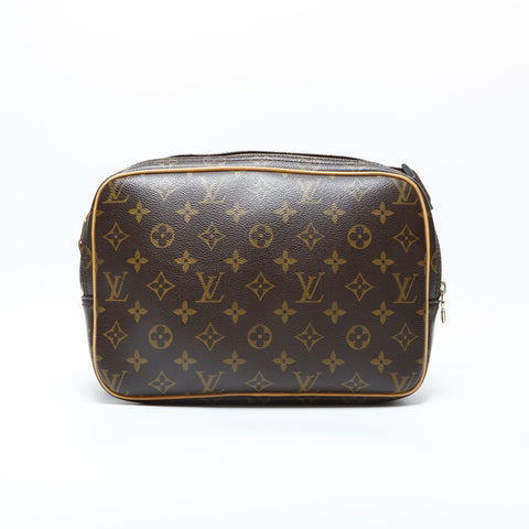 LOUIS VUITTON 2007 Monogram Reporter PM Shoulder Bag Brown WS23192