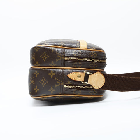 LOUIS VUITTON 2007 Monogram Reporter PM Shoulder Bag Brown WS23192