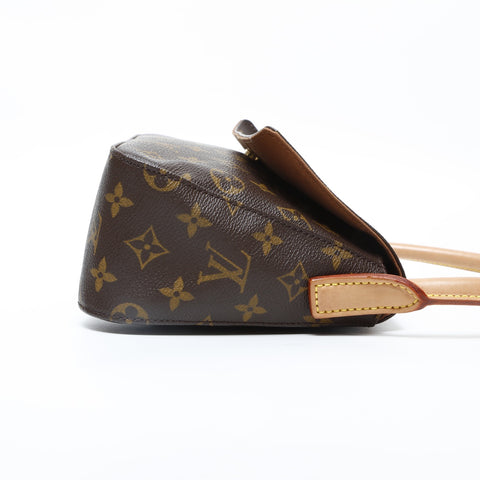 LOUIS VUITTON 2003 Monogram Mini Looping Shoulder Bag Brown WS23193